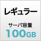 プラン・レギュラー/サーバ容量100GB